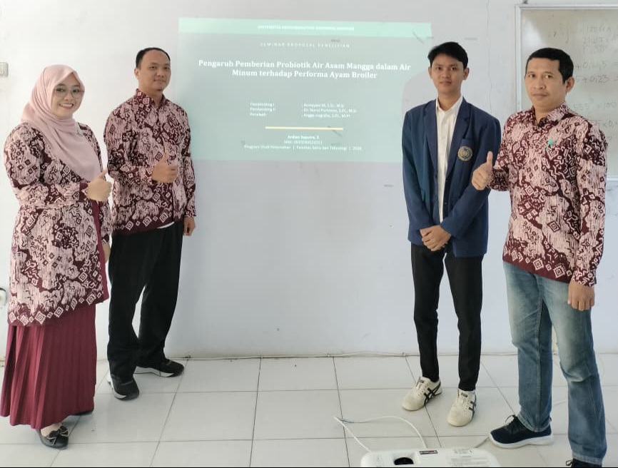 Ardian Mahasiswa Peternakan UMS Rappang Bakal Uji Khasiat Probiotik Air Asam Mangga untuk Ayam Broiler