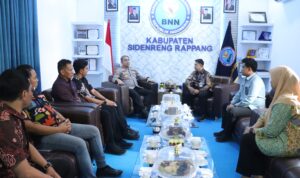 Perkuat Perang Melawan Narkoba, Kapolres Sidrap Sambangi BNN Kab.Sidrap